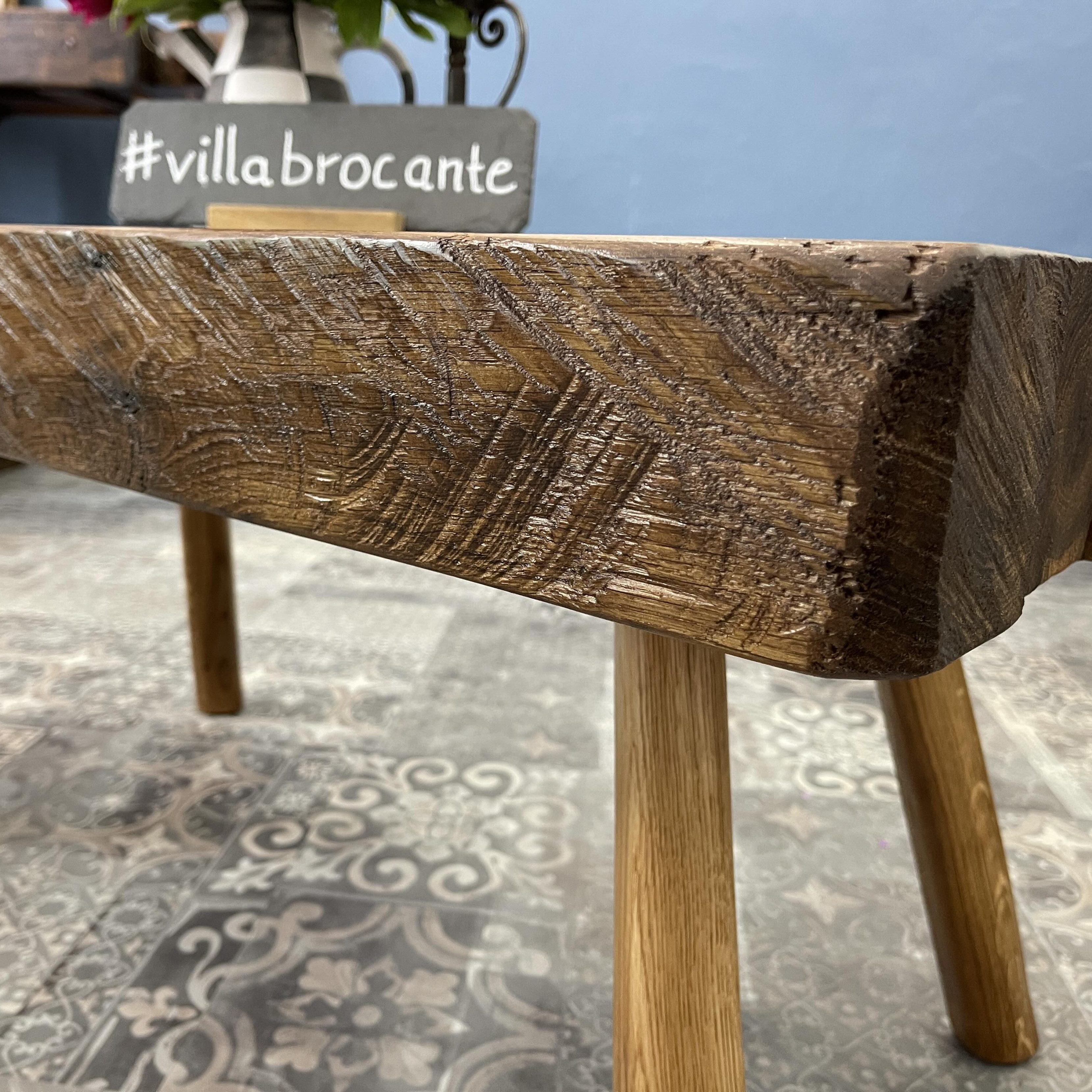 Couchtisch Wildeiche rustikal massiv dunkel Mooreiche