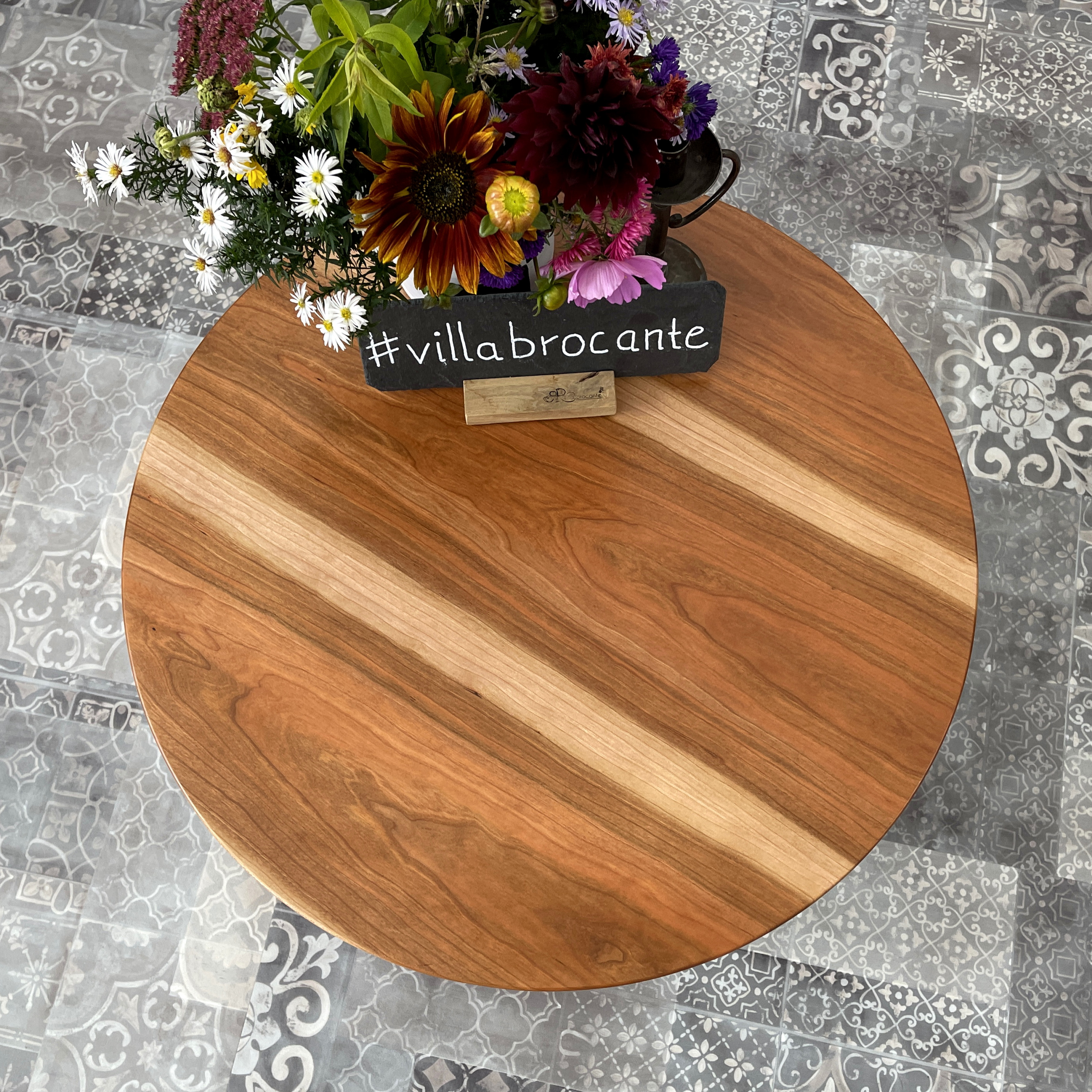 Couchtisch Kirschbaum Holz orange rot warmer ton auf maß