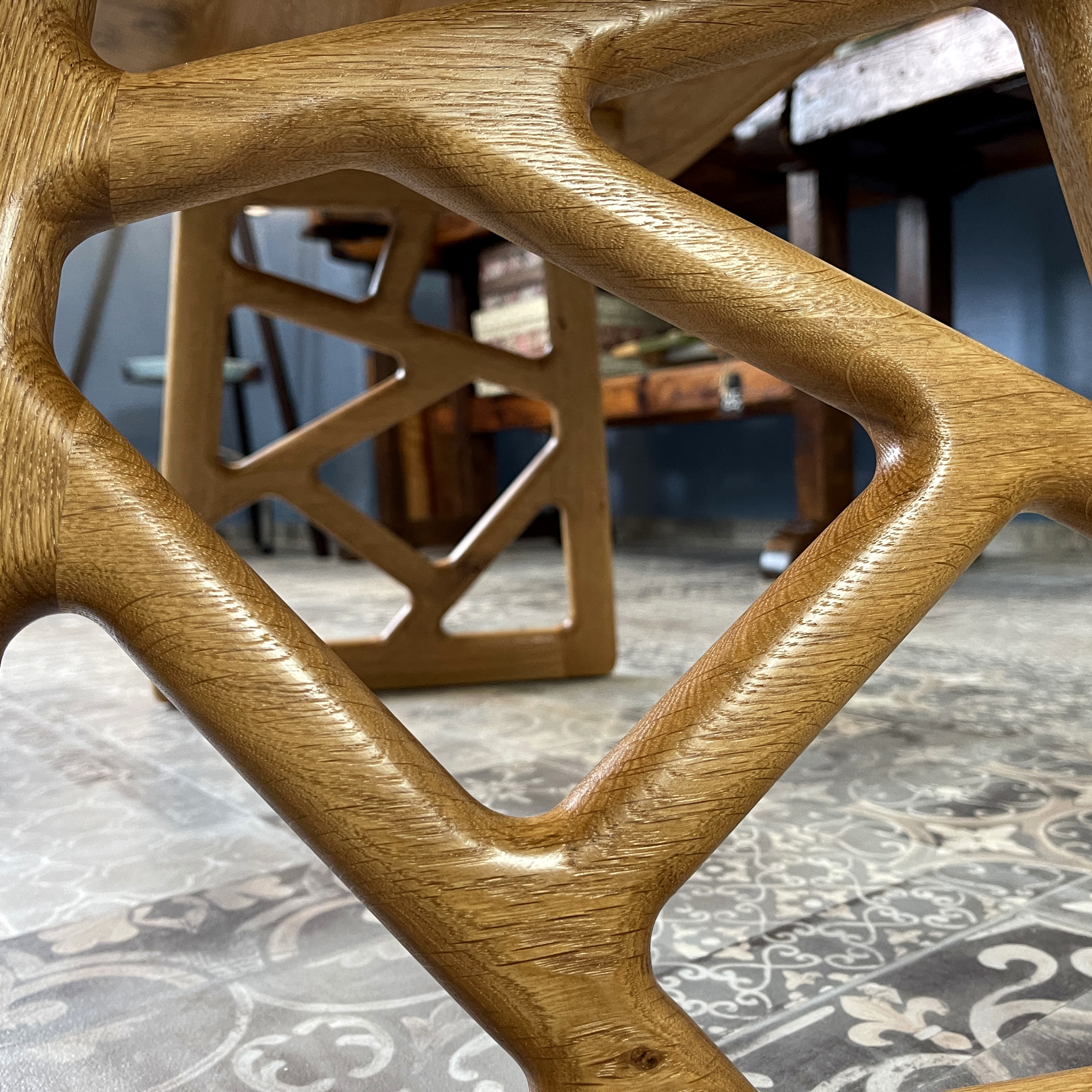 Couchtisch Unikat Wildeiche Massivholz Kunsthandwerk