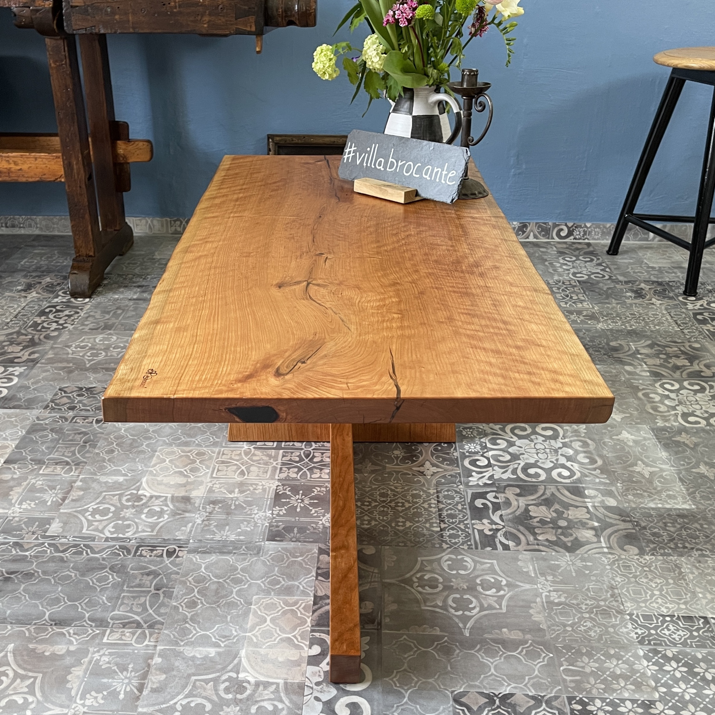 Couchtisch Massivholz Kirschbaum Epoxidharz Leipzig Luxus