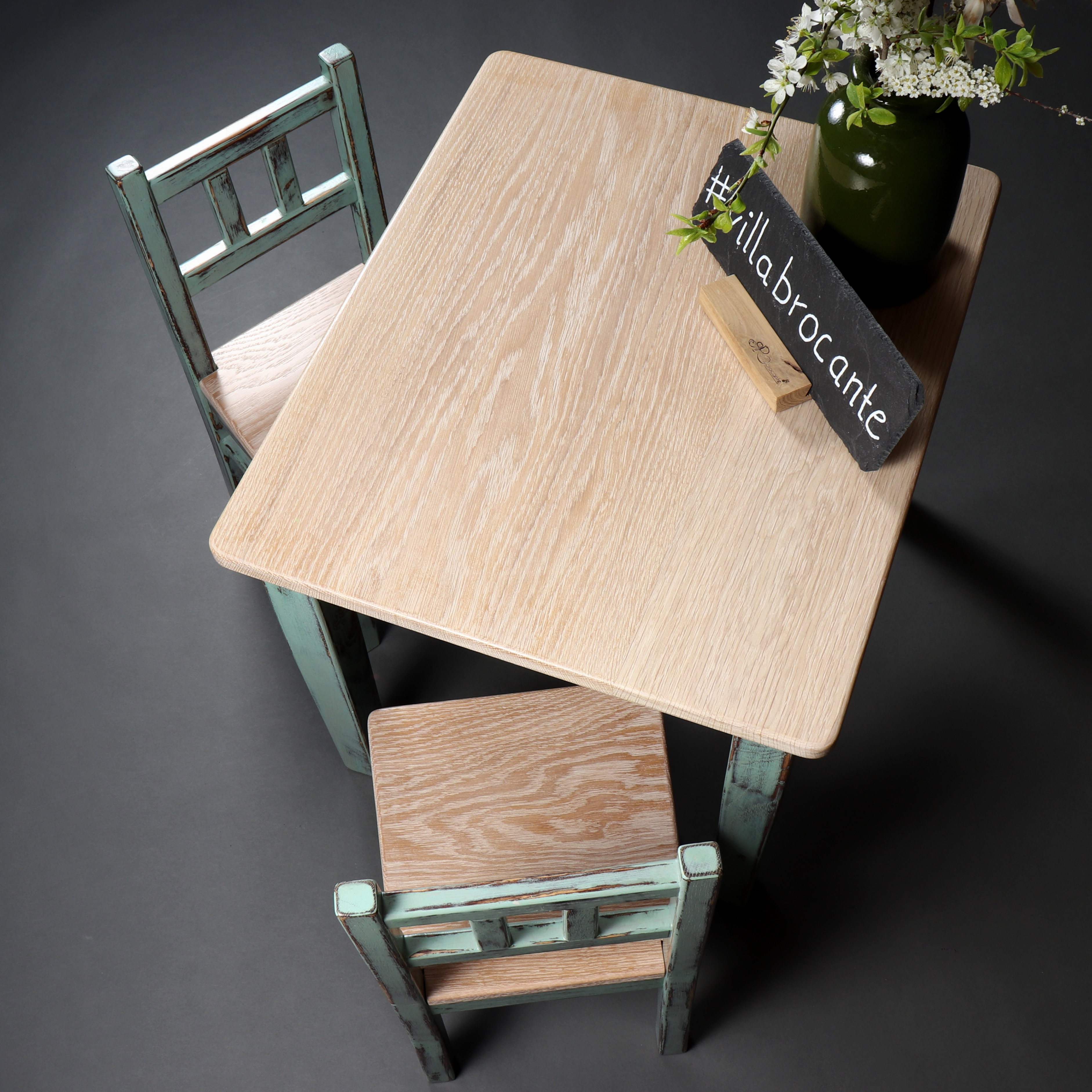 Kindertisch Leipzig Eiche Massivholz nachhaltiges Design Set
