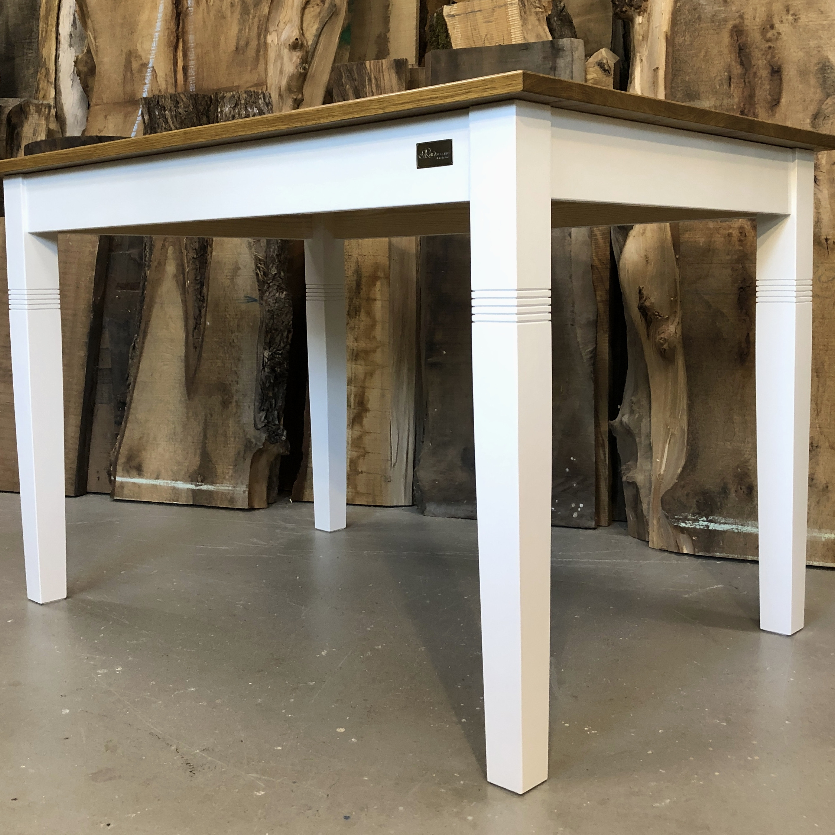 Küchentisch Eiche villa brocante antik alt weiß Esstisch Massivholz