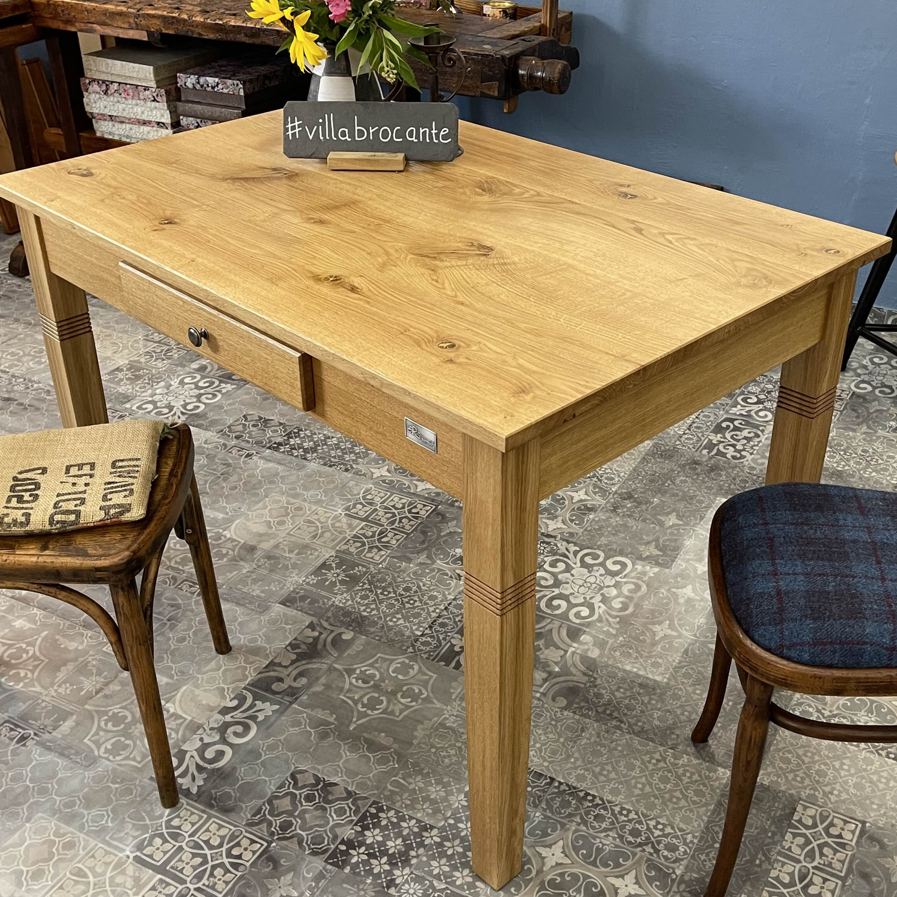 Küchentisch Schreibtisch Schublade Wildeiche Natur