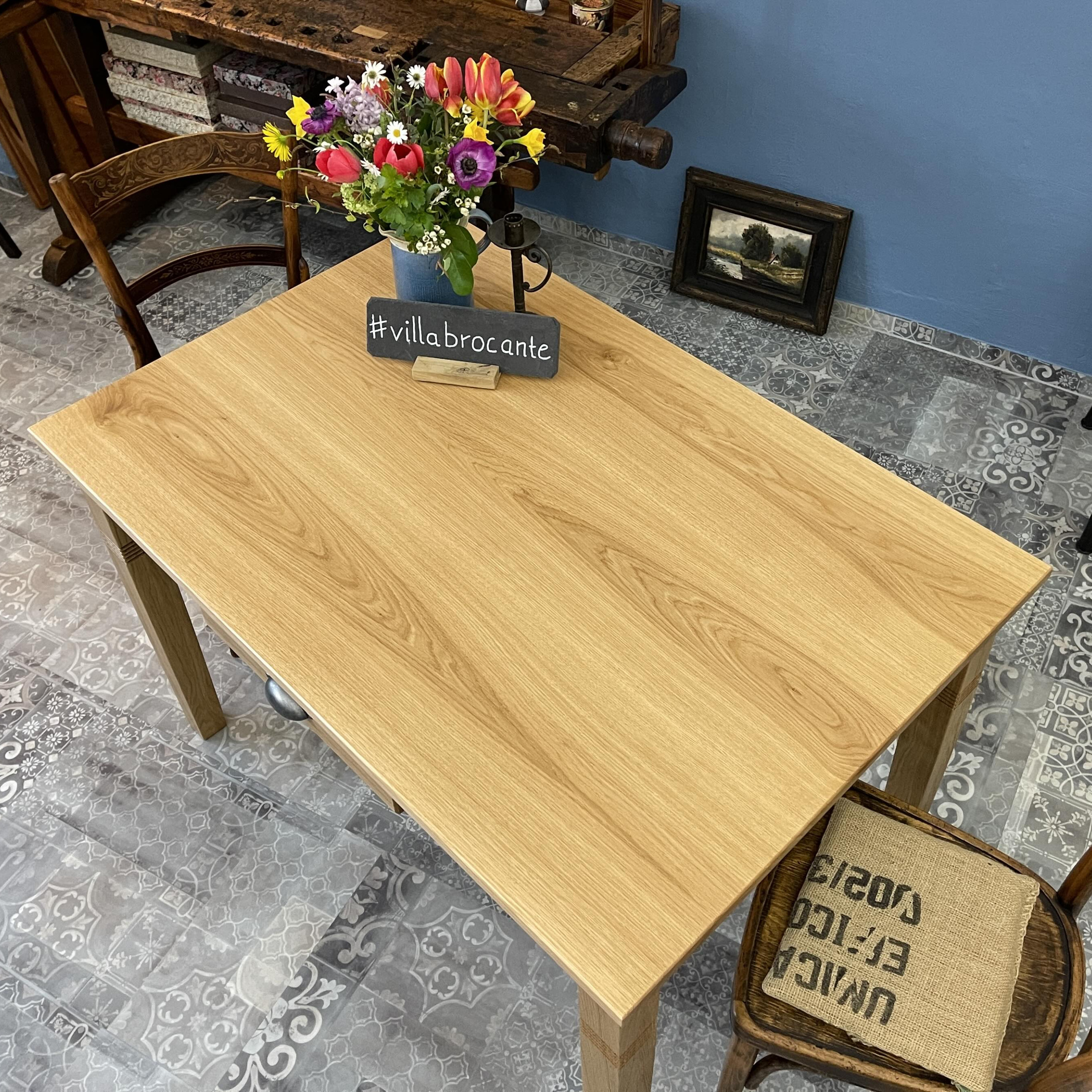 Küchentisch aus Eiche Massivholz in Handarbeit aus Leipzig