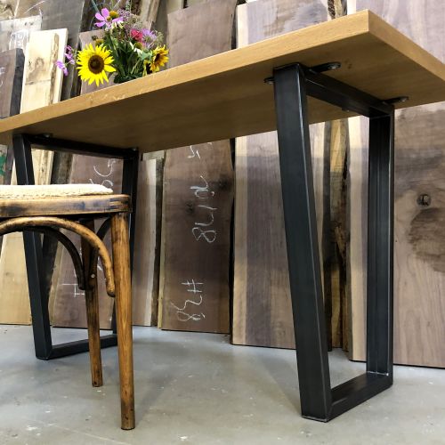 Schreibtisch braun schwarz Eiche Holz Maßanfertigung Leipzig exklusiv