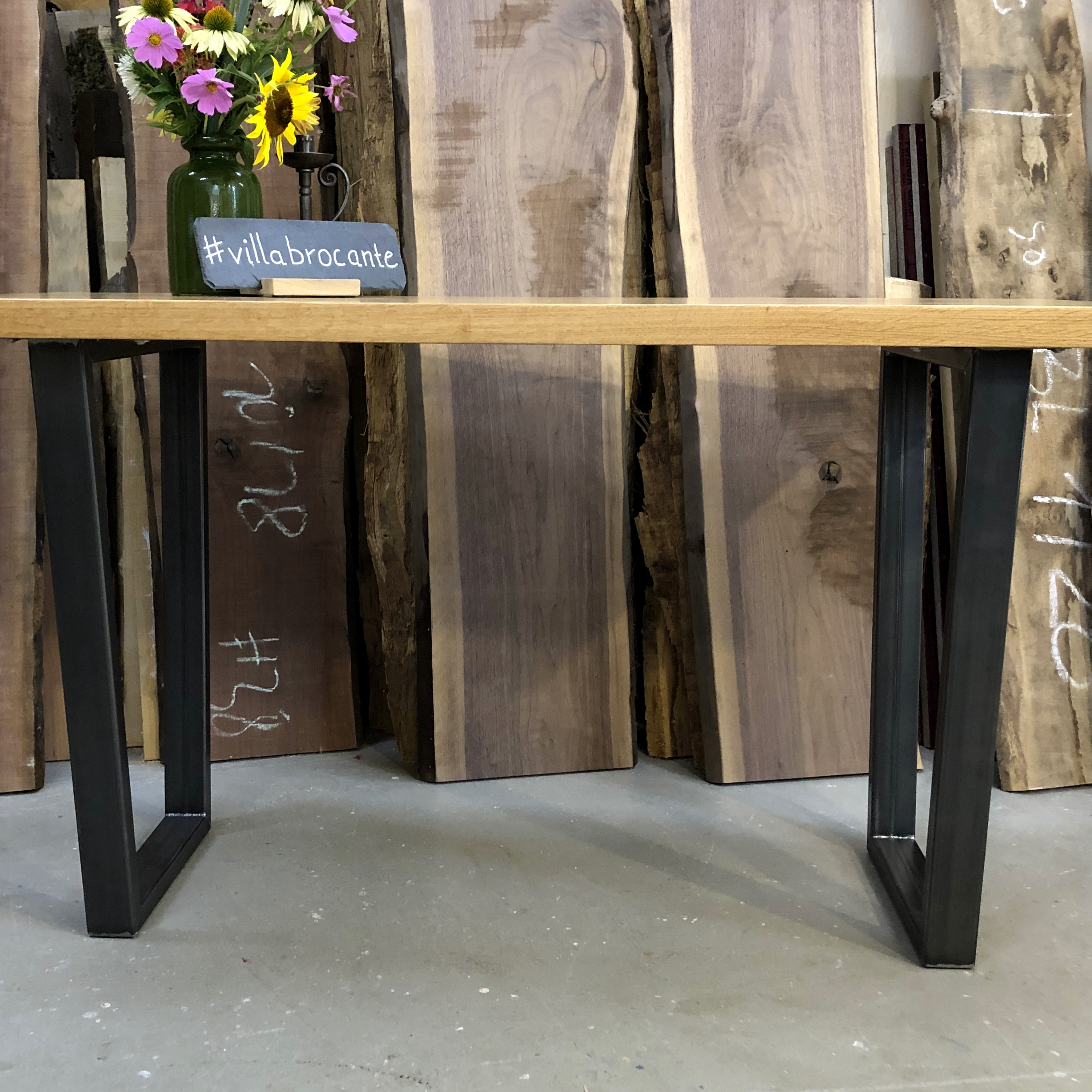 Schreibtisch Maßanfertigung Eiche Holz individuell Tischler Leipzig