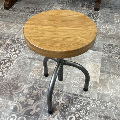 Barhocker Bauhaus Stil retro Vintage Stahl Holz Design