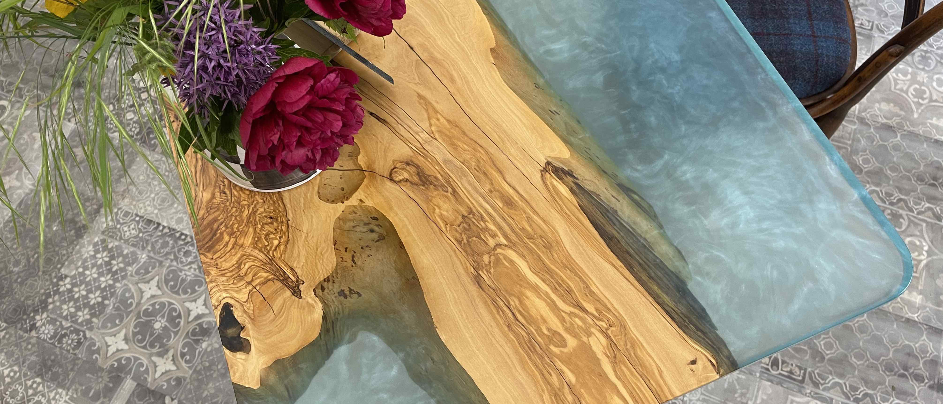 Esstisch Epoxidharz individuell Leipzig Couchtisch Design
