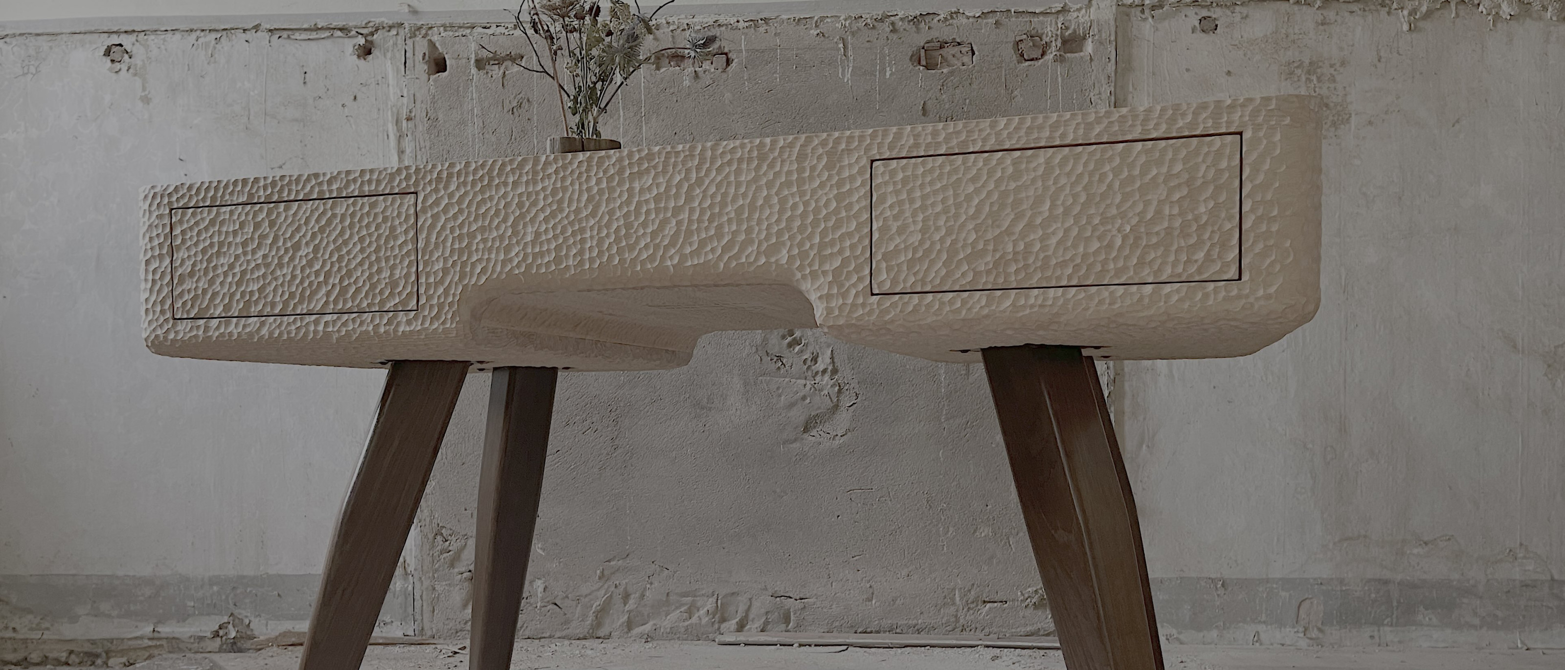 exklusive Schreibtische Textur Kunst Leipzig Massivholz